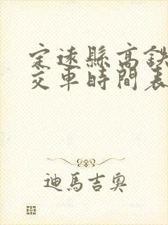 定远县高铁站公交车时间表