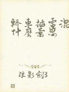轿车插电混动是什么意思