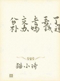 公交卡丢了可以补办吗 钱还在吗 公交卡丢了可以补办吗 钱还在吗