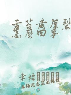 舌苔黄厚裂纹是怎么回事