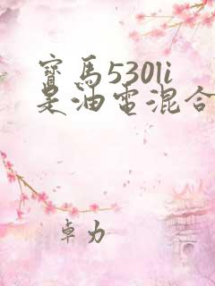 宝马530li是油电混合吗