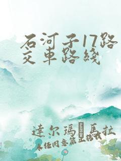 石河子17路公交车路线