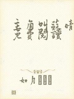 主角叫苏晴小说免费阅读