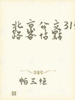 北京公交315路各站点