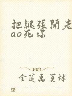 把腿张开老子cao死你