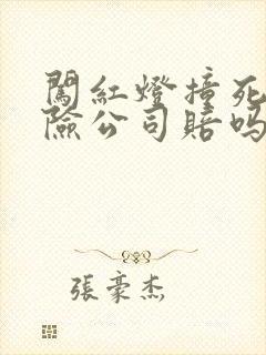 闯红灯撞死人保险公司赔吗
