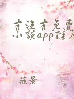 有没有免费的看小说app推荐