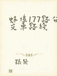 蚌埠177路公交车路线