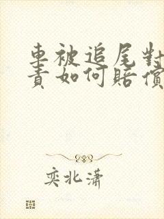 车被追尾对方全责如何赔偿