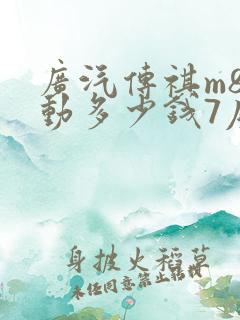 广汽传祺m8混动多少钱7座