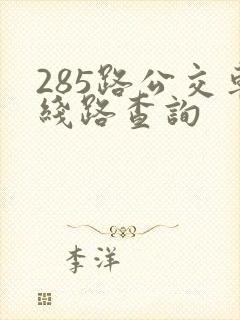 285路公交车线路查询