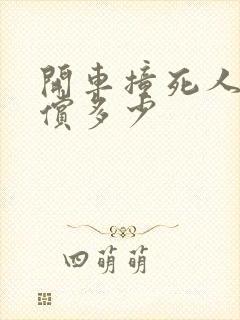 开车撞死人要赔偿多少