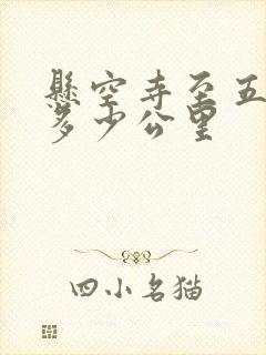 悬空寺至五台山多少公里