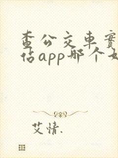 查公交车实时到站app哪个好用
