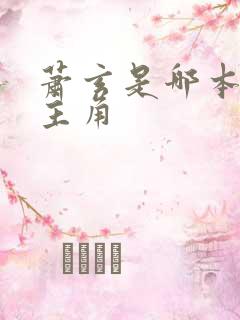 萧玄是哪本小说主角