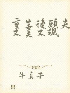 重生后顾夫人她又美又飒