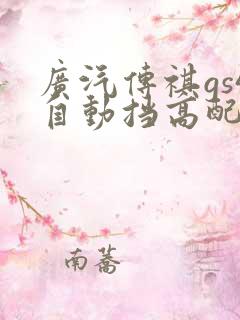 广汽传祺gs4自动挡高配豪华版