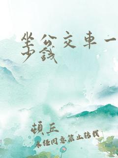 坐公交车一般多少钱 坐公交车一般多少钱