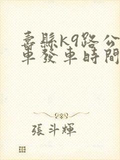 寿县k9路公交车发车时间表查询