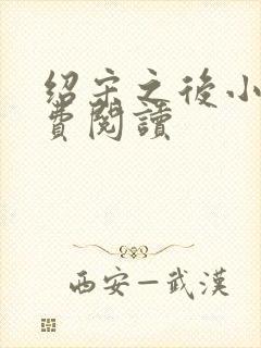 绍宋之后小说免费阅读