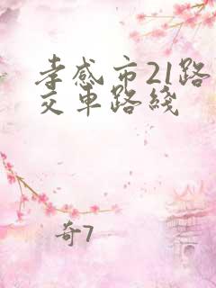孝感市21路公交车路线