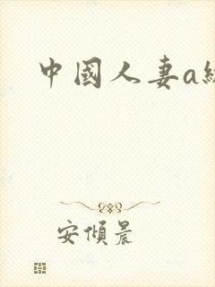 中国人妻a级片