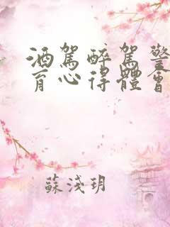 酒驾醉驾警示教育心得体会500字
