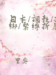 日本/调教/捆绑/紧缚折磨