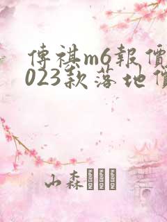 传祺m6报价2023款落地价