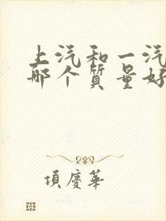 上汽和一汽大众哪个质量好