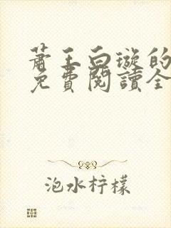 萧王白璇的小说免费阅读全文