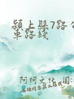 颍上县7路公交车路线 颍上县7路公交车路线