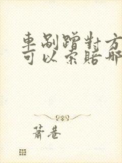车剐蹭对方全责可以索赔哪些费用