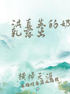 洪真英的奶头全乳露出