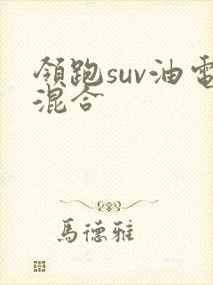 领跑suv油电混合
