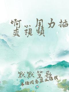 啊…用力插…好爽视频