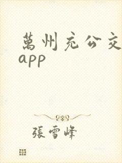 万州充公交卡的app