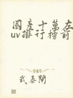 国产十万左右suv排行榜前十名