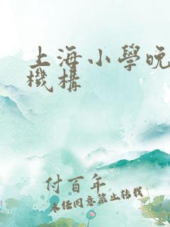 上海小学晚托班机构