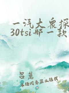 一汽大众探岳330tsi哪一款性价比高 一汽大众探岳330tsi哪一款性价比高