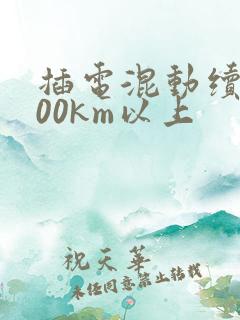 插电混动续航300km以上
