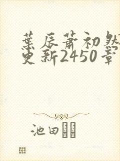 叶辰萧初然最快更新2450章程