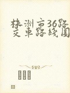 株洲市36路公交车路线图