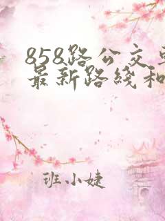 858路公交车最新路线和时间查询