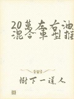 20万左右油电混合车型推荐