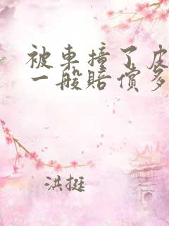 被车撞了皮外伤一般赔偿多少钱