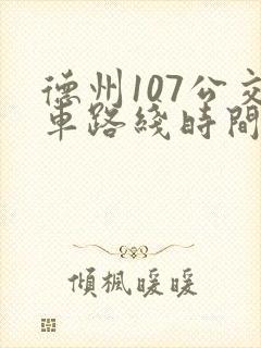 德州107公交车路线时间表