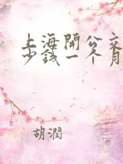 上海开公交车多少钱一个月