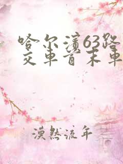 哈尔滨63路公交车首末车时间
