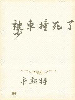 被车撞死了赔多少